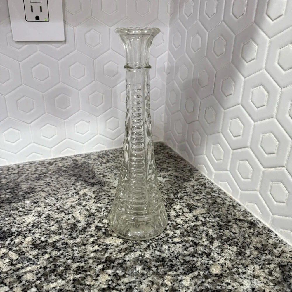 Vintage Anchor‎ Hocking Slim Floral Bud Vase - Picture 4 of 7